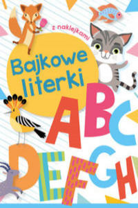 Bajkowe literki z naklejkami - 2865796476