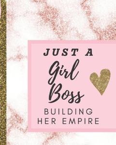 Just A Girl Boss Building Her Empire: Pink Marble Design Entrepreneurs - Girl Boss - Coffee Shop Creative Types - Empire Builders - Small Business - M - 2864793422