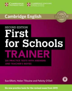 First for Schools Trainer Six Practice Tests with Answers and Teachers Notes with Audio - 2862792840