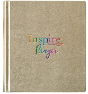 Inspire Prayer Bible NLT (Hardcover Leatherlike, Metallic Gold): The Bible for Coloring & Creative Journaling - 2874447791