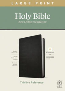 NLT Large Print Thinline Reference Bible, Filament Enabled Edition (Red Letter, Leatherlike, Black) - 2878070497