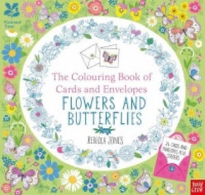 National Trust: The Colouring Book of Cards and Envelopes - Flowers and Butterflies - 2843901637