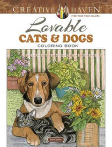 Creative Haven Lovable Cats and Dogs Coloring Book - 2863949878