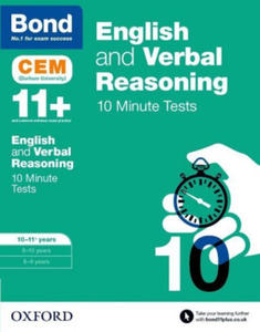 Bond 11+: English & Verbal Reasoning: CEM 10 Minute Tests - 2877168319