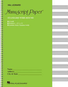 Standard Wirebound Manuscript Paper (Green Cover) - 2861911084