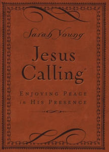 Jesus Calling, Small Brown Leathersoft, with Scripture References - 2877607373