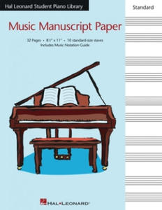 Hal Leonard Student Piano Library Standard Music Manuscript Paper - 2877951715