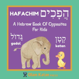 A Hebrew Book Of Opposites For Kids: Hafachim: Language Learning Book Gift For Bilingual Children, Toddlers & Babies Ages 2 - 4 - 2869673324