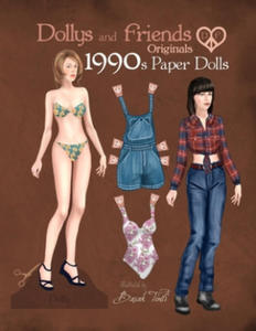 Dollys and Friends Originals 1990s Paper Dolls: Vintage Fashion Dress Up Paper Doll Collection with Iconic Nineties Retro Looks - 2862030448