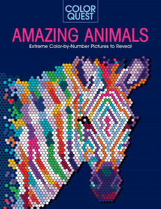 Color Quest: Amazing Animals: Extreme Color-By-Number Pictures to Reveal - 2877292969