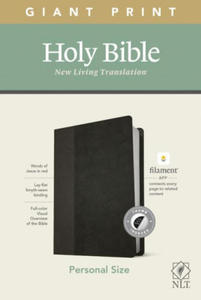 NLT Personal Size Giant Print Bible, Filament Enabled Edition (Red Letter, Leatherlike, Black/Onyx, Indexed) - 2876457069