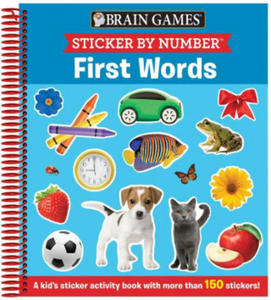 Brain Games - Sticker by Number: First Words (Ages 3 to 6): A Kid's Sticker Activity Book with More Than 150 Stickers! - 2877874702