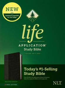 NLT Life Application Study Bible, Third Edition (Red Letter, Leatherlike, Black/Onyx) - 2878171720