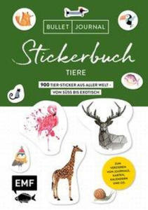 Bullet Journal Stickerbuch - Tiere: 600 Tiere aus aller Welt - von s bis exotisch - 2876465384