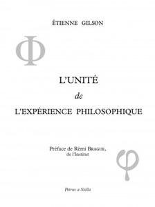 L'unit de l'exprience philosophique - 2877858058