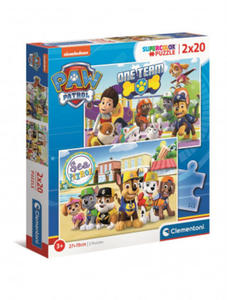 Puzzle 2w1 super color Psi Patrol 24779 - 2877403527