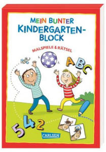 Mein bunter Kindergarten-Block: Malspiele und Rtsel - 2872884314