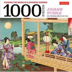 Viewing the Moon Japanese Garden- 1000 Piece Jigsaw Puzzle - 2870670880