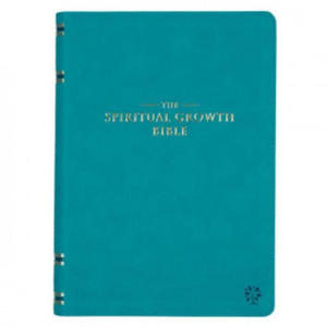 The Spiritual Growth Bible, Study Bible, NLT - New Living Translation Holy Bible, Faux Leather, Teal - 2876332325