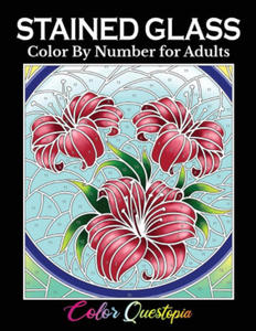 Stained Glass Color by Number For Adults - 2867092515