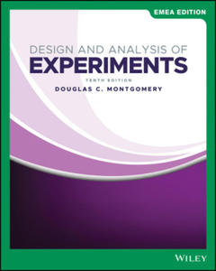 Design and Analysis of Experiments, Tenth Edition EMEA Edition - 2867762638