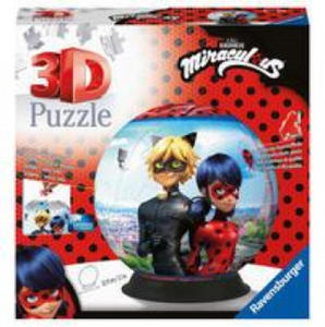 Ravensburger 3D Puzzle 11167 - Puzzle-Ball Miraculous - 72 Teile - Puzzle-Ball für Erwachsene und Kinder ab 6 Jahren - 2867360027