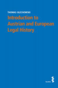 Introduction to Austrian and European Legal History - 2877775625