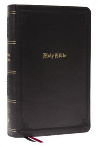 KJV, Personal Size Large Print Single-Column Reference Bible, Leathersoft, Black, Red Letter, Thumb Indexed, Comfort Print - 2872129694