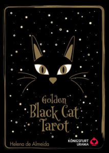 Golden Black Cat Tarot - Hochwertige Stlpdeckelschachtel mit Goldfolie - 2869249430