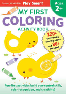 Play Smart My First Coloring Book 2+: Preschool Activity Workbook with 80+ Stickers for Children with Small Hands Ages 2, 3, 4: Fine Motor Skills, Col - 2873975817