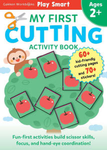 Play Smart My First Cutting Book 2+: Preschool Activity Workbook with 70+ Stickers for Children with Small Hands Ages 2, 3, 4: Basic Scissor Skills (F - 2876223083