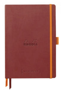 Rhodiarama Goalbook A5 Softcover, 120 Blatt elfenbein 90g dot/punktkariert, nacarat - 2876452924
