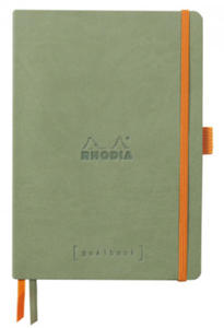 Rhodiarama Goalbook A5 Softcover, 120 Blatt elfenbein 90g dot/punktkariert, seladon - 2877757479