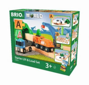 BRIO World 33878 - Starterset Gterzug mit Kran - Der ideale Einstieg in die BRIO Holzeisenbahn - Empfohlen fr Kinder ab 3 Jahren - 2878164517