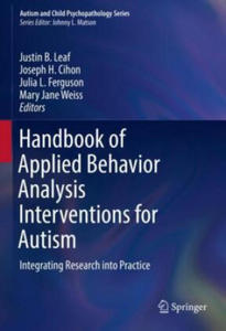 Handbook of Applied Behavior Analysis Interventions for Autism - 2869564054