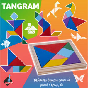 Ukadanka drewniana tangram - 2874788148