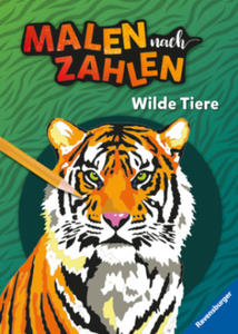 Ravensburger Malen nach Zahlen Wilde Tiere - 32 Motive - 24 Farben - Malbuch mit nummerierten Ausmalfeldern fr fortgeschrittene Fans der Reihe - 2878617988