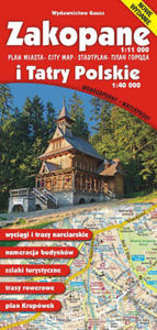 Zakopane i Tatry Polskie. Mapa wyd. 2022 - 2878169208