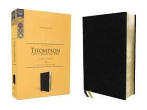 KJV, Thompson Chain-Reference Bible, Large Print, European Bonded Leather, Black, Red Letter, Comfort Print - 2871900228