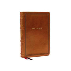 KJV, Wide-Margin Reference Bible, Sovereign Collection, Leathersoft, Brown, Red Letter, Comfort Print - 2877306362