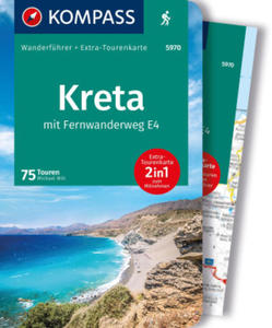 KOMPASS Wanderfhrer Kreta mit Weitwanderweg E4, 75 Touren - 2878633088