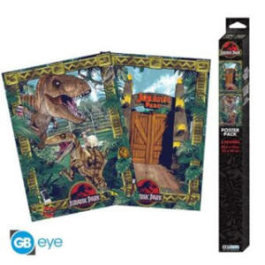 JURASSIC PARK - Set 2 Chibi Posters - Gates and Biodiversity - 2878177790