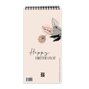 Geburtstagskalender "leaves line art", ohne Jahreszahl - 2877630827