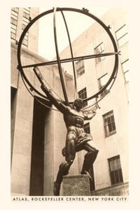 Vintage Journal Atlas Statue, Rockefeller Center, New York City - 2870496050