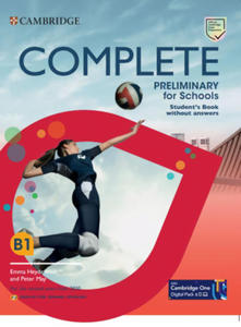 Complete Preliminary for Schools English for Spanish Speakers Student's Pack Upd - 2876832047