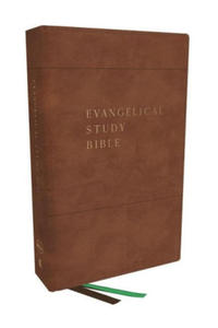 Nkjv, Evangelical Study Bible, Leathersoft, Brown, Red Letter, Thumb Indexed, Comfort Print: Christ-Centered. Faith-Building. Mission-Focused. - 2877971155