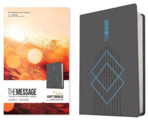 The Message Deluxe Gift Bible (Leather-Look, Charcoal Ascension and Blue Diamonds): The Bible in Contemporary Language - 2876624701