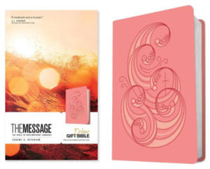 The Message Deluxe Gift Bible (Leather-Look, Pink and Gold Waves): The Bible in Contemporary Language - 2872533116