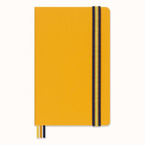 Moleskine Notizbuch - K-Way, Blanko, Fester Stoffeinband Nylon, Orange - 2872726461