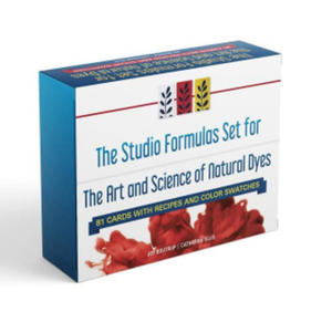 The Studio Formulas Set for the Art and Science of Natural Dyes: 84 Cards with Recipes and Color Swatches - 2874292229